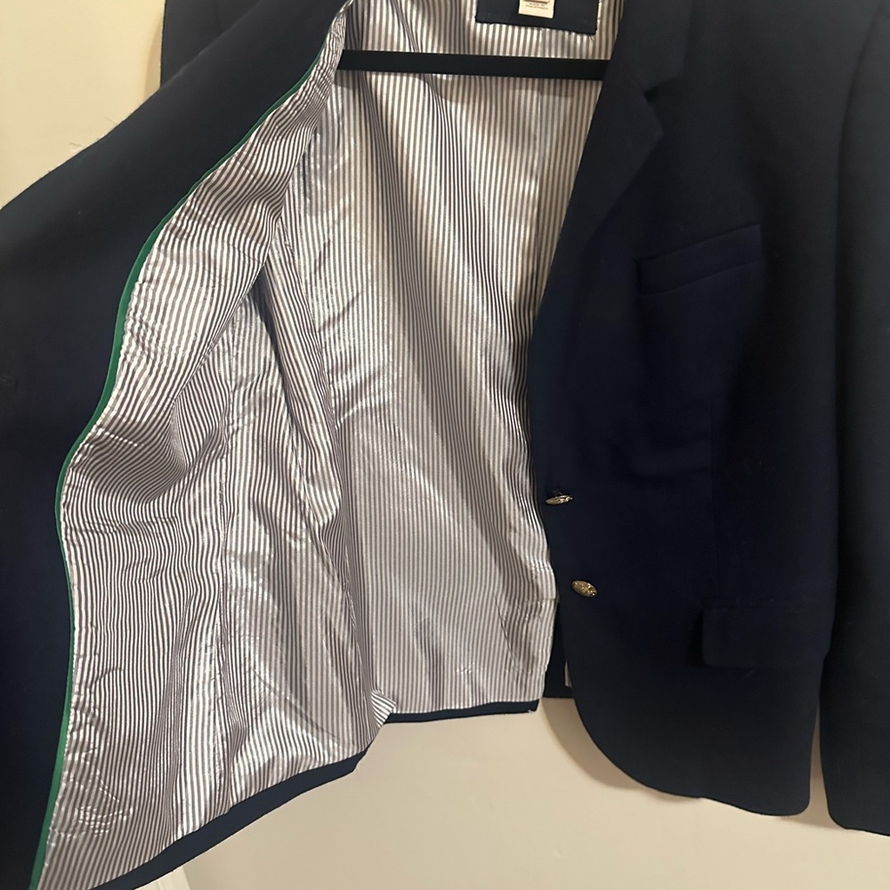 J. Crew Schoolboy Classic Navy Blazer with Gold Buttons - Picture 8 of 9